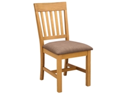 Conjunto 2 Cadeira De Jantar Vidaxl Cinzento Madeira De Carvalho Maciça (45 X 59 X 92 Cm)
