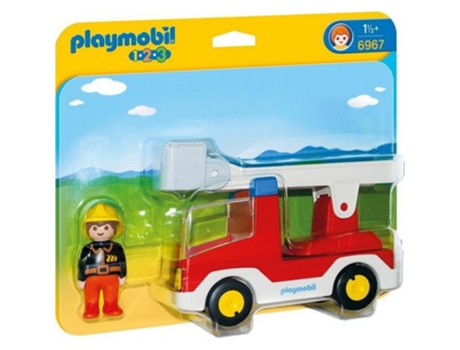 PLAYMOBIL 1.2.3 Carro dos Bombeiros (Idade mínima: 18 meses)