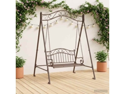 Vidaxl Estrutura Do Brinquedo Castanho Antigo 113 X 121,5 X 168 Cm Aço