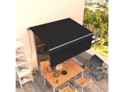 Vidaxl Toldo Retrátil Manual Com Estore 3,5x2,5 M Antracite