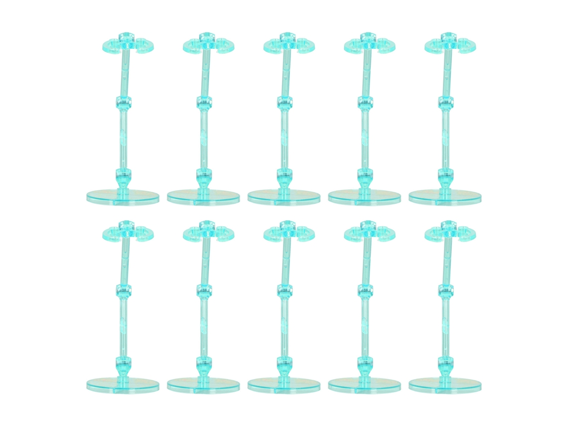 Base de Suporte para Bonecos 6 Polegadas 10pcs TRANSLÚCIDO Plástico Apoio de Exibição para Action Figure VERDE S/MARCA
