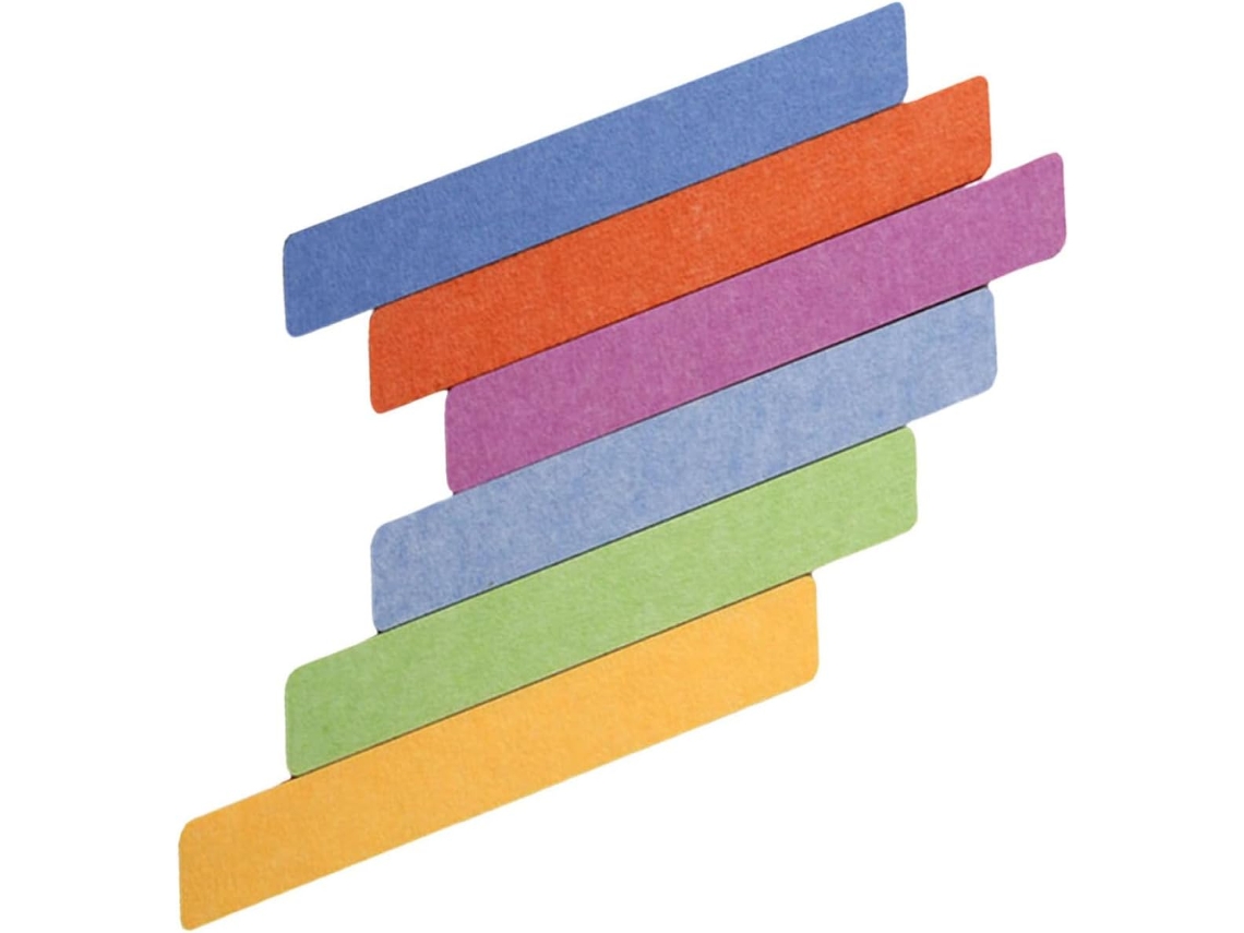 Fita adesiva de feltro com tachininhas, ideal para quadros de avisos, cor aleatória.