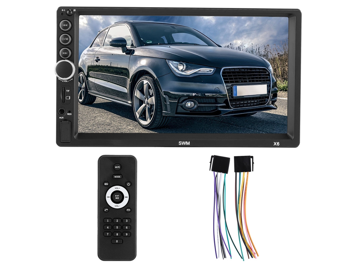Player De Mídia Carro Com Tela Tática 7 E Bluetooth