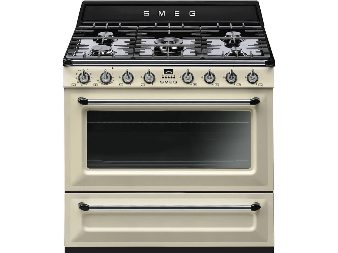 Fogão SMEG Victoria TR90P2 (115 L - Elétrico e Gás Natural - Creme)