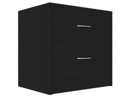 Mesa Cabeceira De Madeira Preto 40x30x40 cm MAISON EXCLUSIVE