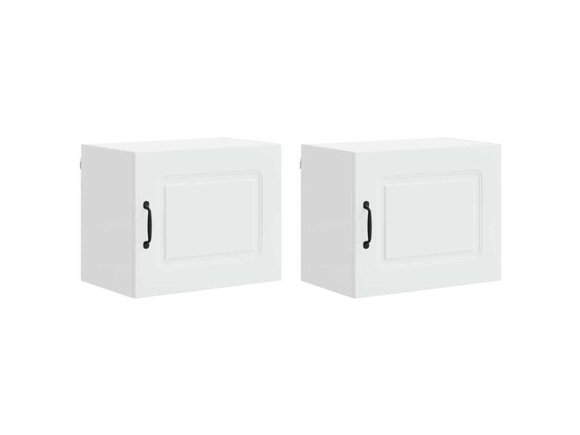 Conjunto de 2 Armários de Cozinha MAISON EXCLUSIVE em Branco 50x31x40 cm
