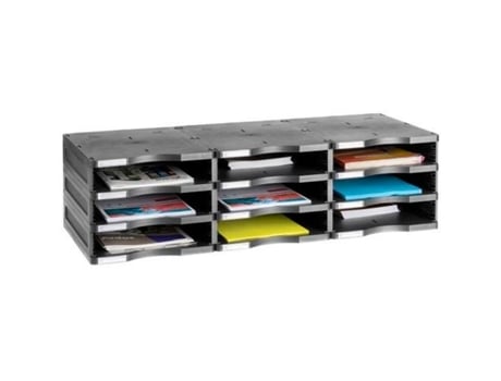 Arquivador Modular Archivo 2000 36 X 90 X 40,5 Cm Preto Poliestireno