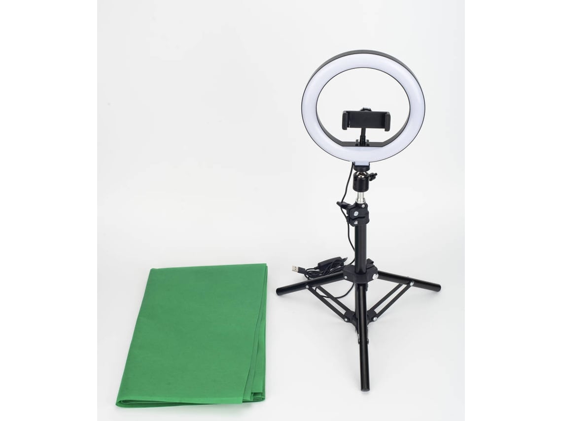 Ring Light + Fundo Verde GOODIS Video Creator Studio (Outlet Grade A)