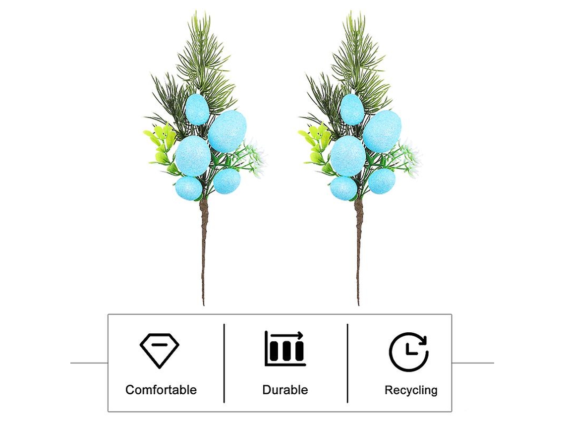 2 Peças de Decorações de Ramos de Páscoa ALLINLESS