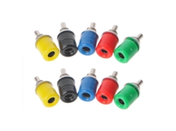10 peças de conector banana fêmea de 4 mm e 5 núcleos. Sygo