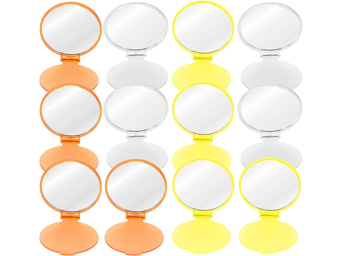 Conjunto De 12 Mini Espelhos De Maquiagem Redondos
