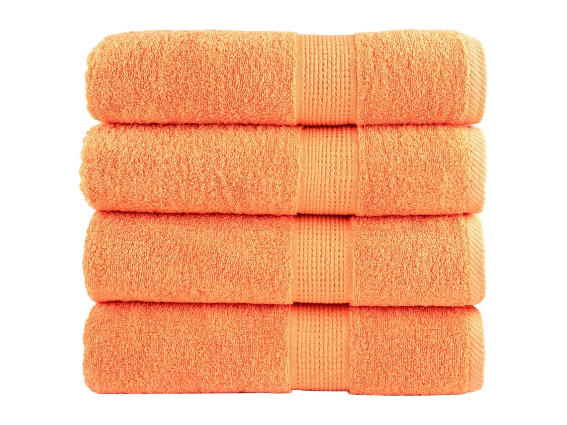 Bath Towel, Bath Towels Vidaxl Laranja Algodão (100 X 150 Cm)
