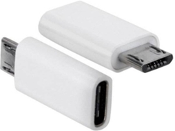 Adaptador Data Transfer Microusb Tipo C Branco