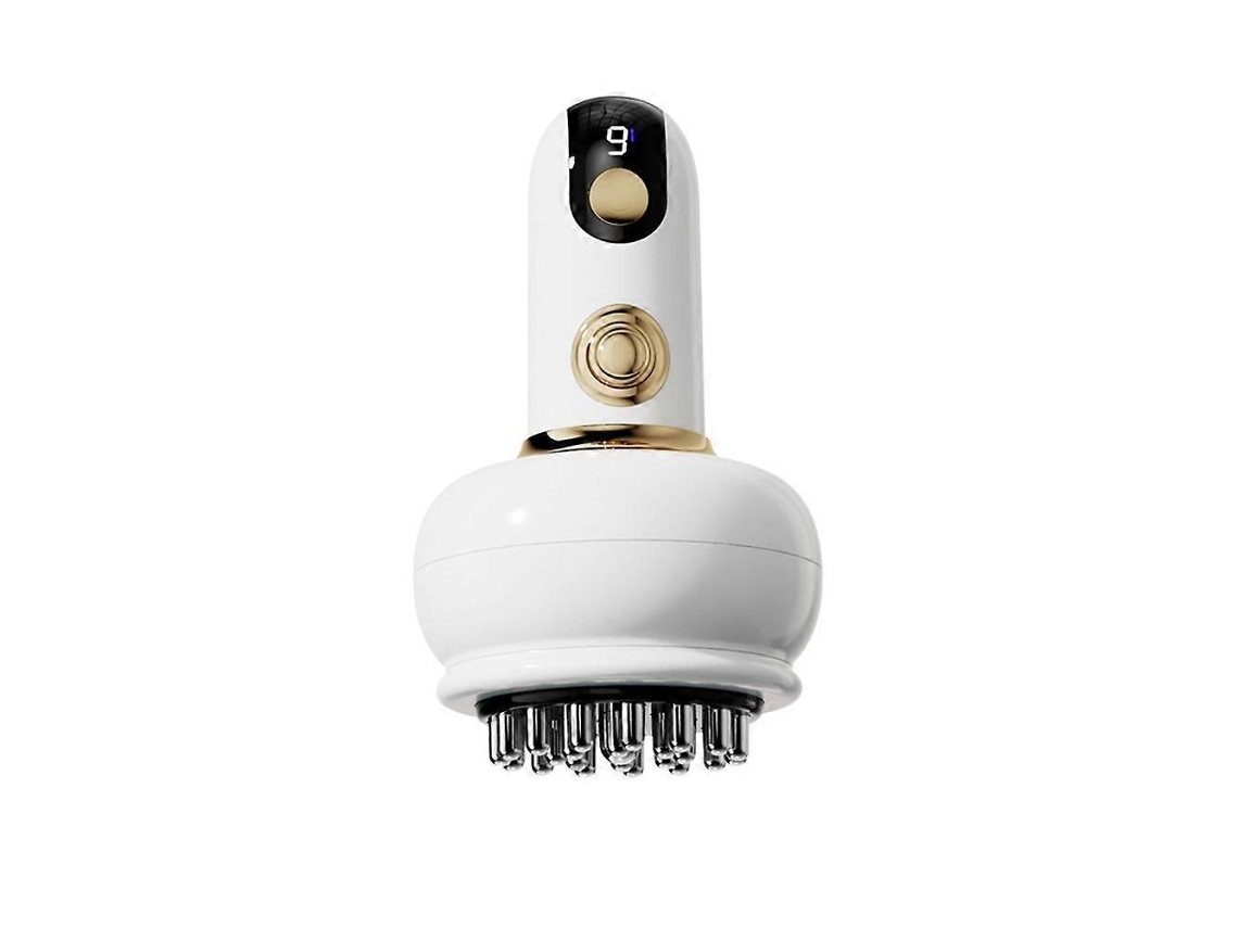 Escova Vibratória Inteligente Sem Fio Para Massagem Corporal Em Casa Com Meridianos, Microcorrente E Luz Vermelha.
