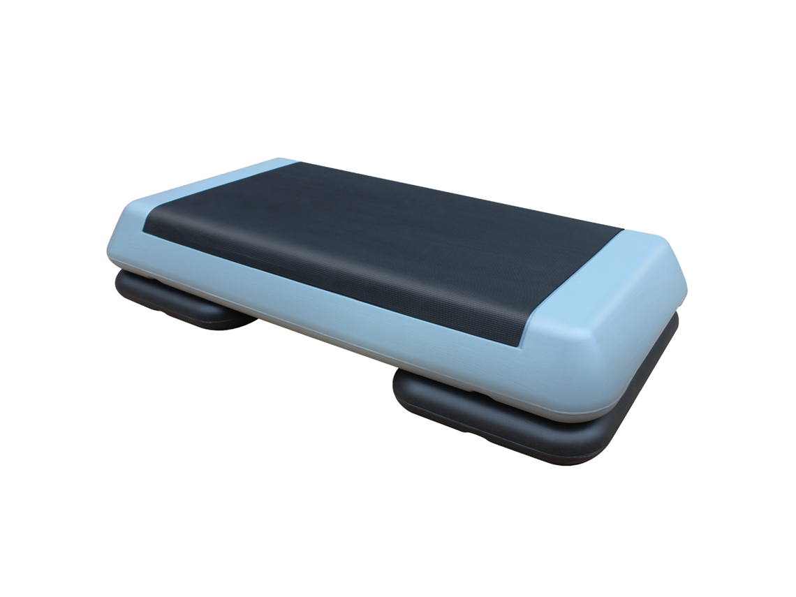 Step Ajustável 76cm 2 Níveis Cinza/preto