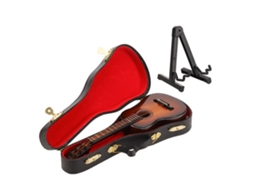 Primerox modelo de Violão Elétrico Miniatura Mogno Branco 20cm para Decoração Doméstica