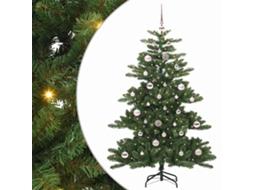 Vidaxl Árvore De Natal Articulada Artificial Verde 150 Cm Pvc E Aço