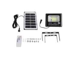 Luz Solar Led Externa À Prova D'água Com Controle Remoto Para Pátio E Parque