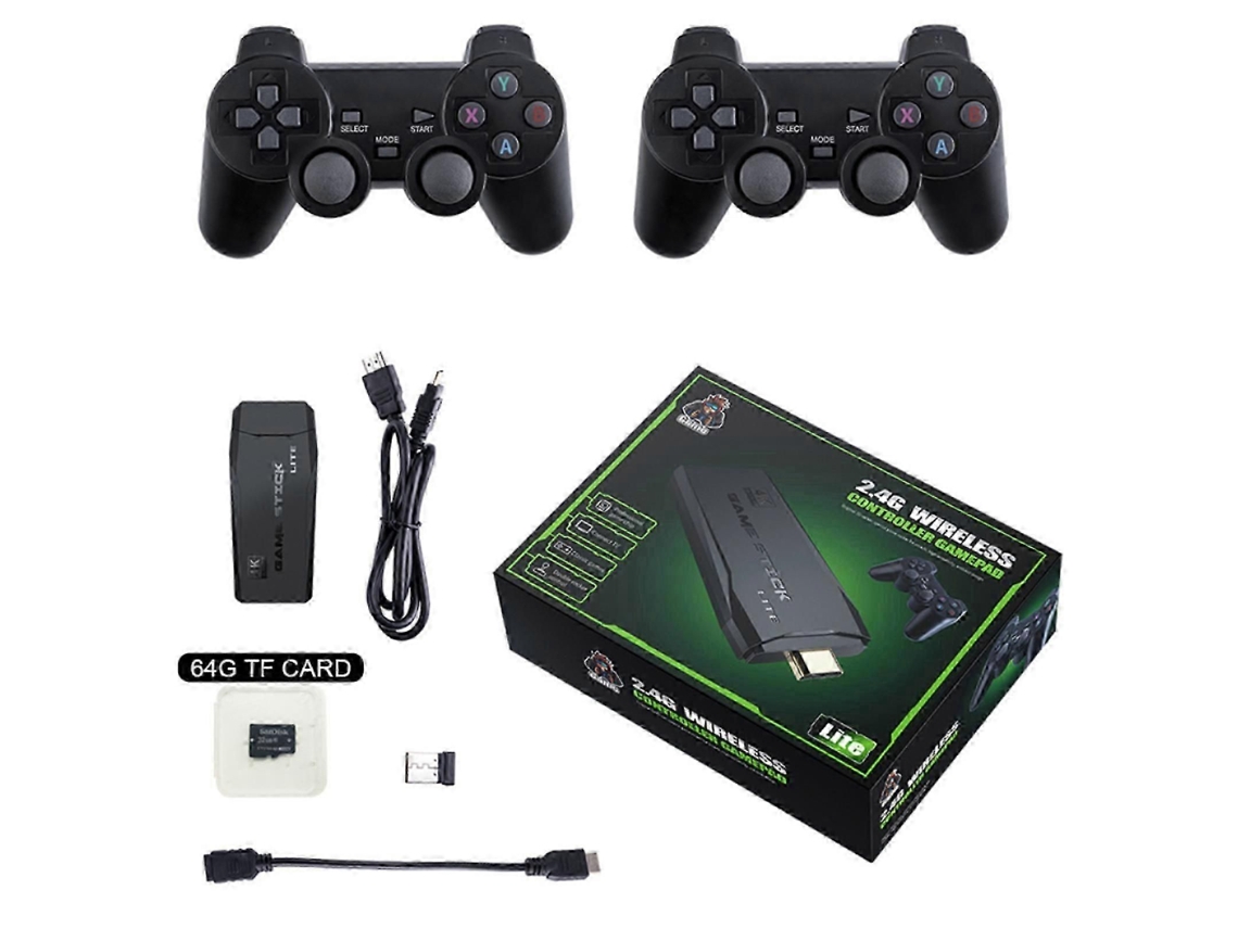 Console de Jogos Retrô Sem Fio 4k com Mais de 20.000 Jogos, Plug And Play, com Controles Sem Fio 2.4g GOKOCO (64g)