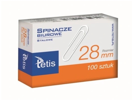 Prendedores De Papel Redondos 28 Mm Pacote Com 100 Unidades Tetis