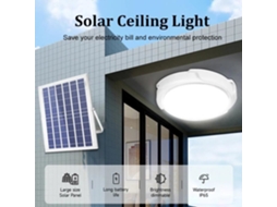Plafonnier Led Allonscd 60w Controle Remoto 3 Cores Solar Interior 20cm