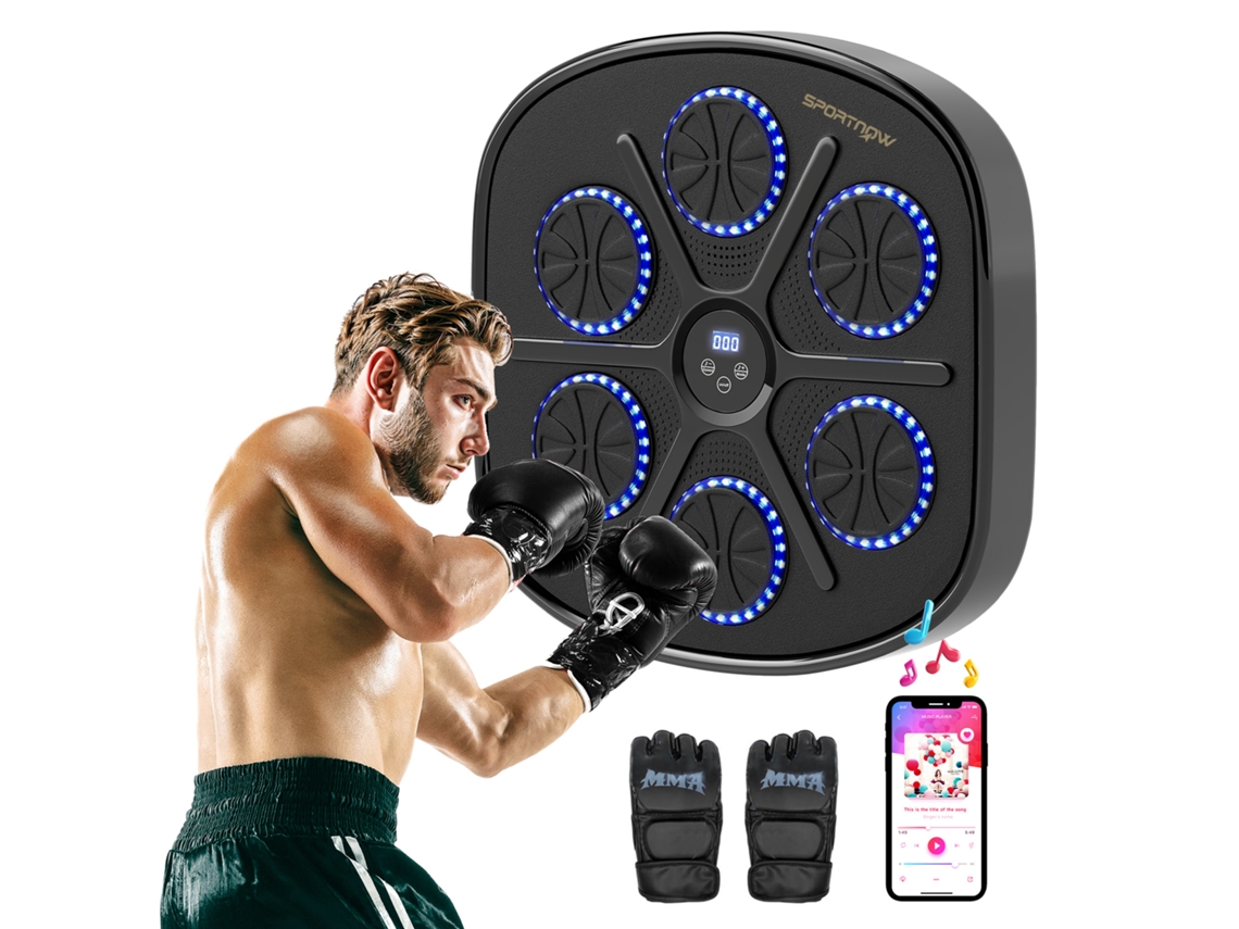 Caixa de Música de Parede BTFORUS para Boxe 9 modos Bluetooth luzes LED adultos e crianças