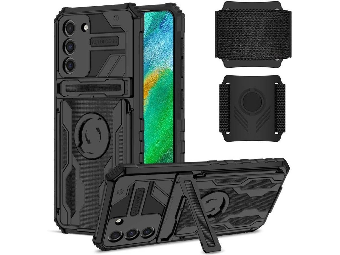 Capa Samsung Galaxy S21 5G HFS-HOUSE Kickstand Preto
