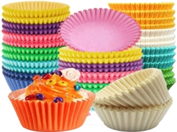 Formas Lurelia para Muffins, 500 Unidades, Descartáveis, para Muffins e Cupcakes