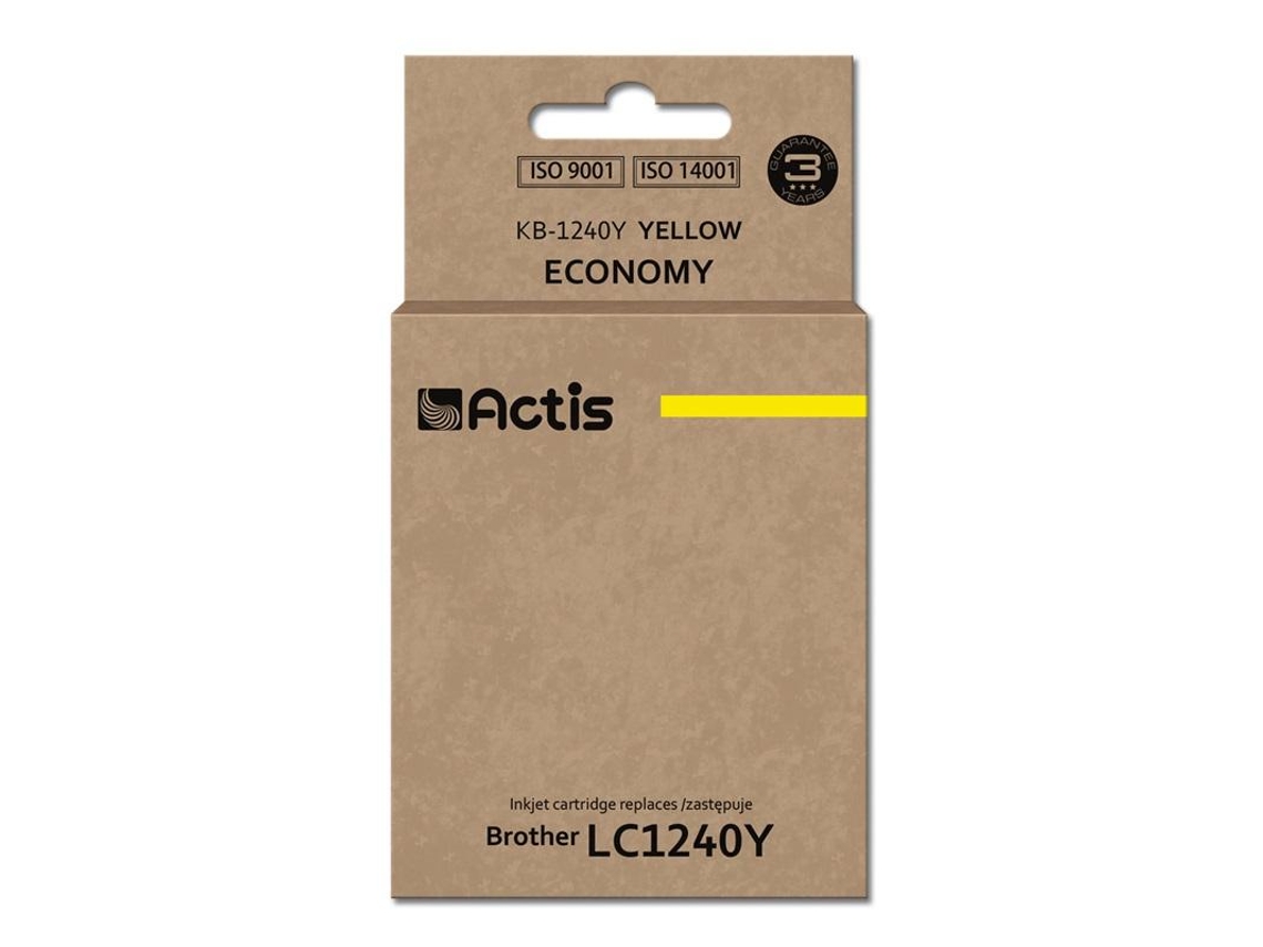 ACTIS Kb-1240Y Tinteiro 1 Unidades Compatível Rendimento Padrão Amarelo