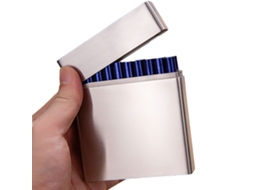 Estojo Elegante Para Cigarros Com Interruptor Magnético, Suporte Para Cigarros Em Metal Escovado Que Oferece Proteção À Prova Dágua Para Seus Cigarro