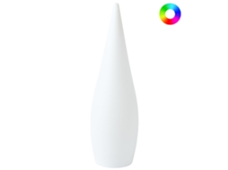 Candeeiro De Pé Led Para Exterior Vuletas Com Comando Remoto Branco