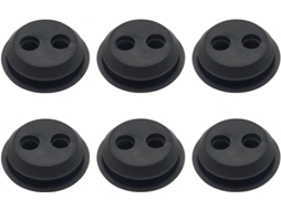 Conjunto de 6 Arruelas Bêbadas para Combustível com 2 Furos E 7/8''