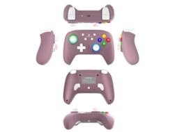 Comando De Jogo Sem Fios Tri-mode Anbernic Rg P01 Branco Com Joystick Hall De Seis Eixos E Gatilho, Iluminação Rgb.