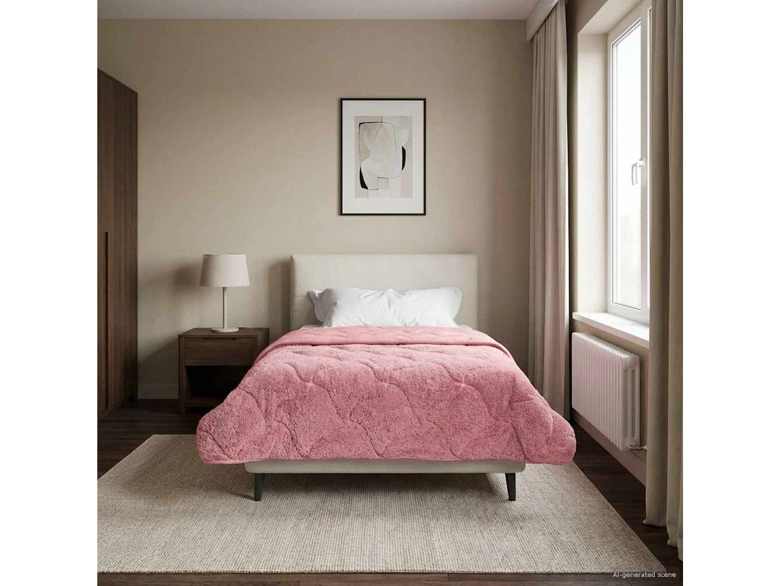 Vidaxl Edredom De Inverno Colchonete Rosa 140 X 220 Cm