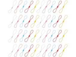 100 Peças De Tiras Elásticas Para Celular Em 8 Formatos Diferentes, De Plástico.
