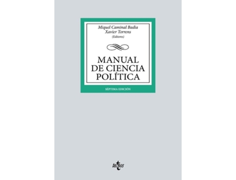 Livro Manual De Ciencia Politica 7ª Ed Da Editorial Tecnos De Miquel Caminal Badía, Xavier Torrens Et Al. (espanhol)
