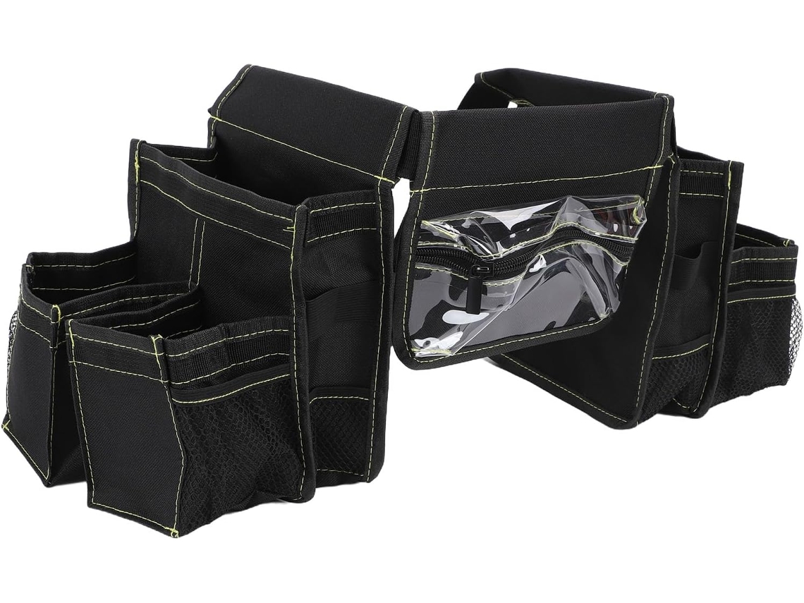 Cinto De Ferramentas Limpeza Zjchao Com Bolsos, Cinto De Cintura Ajustável Para Materiais Limpeza, Tecido Oxford