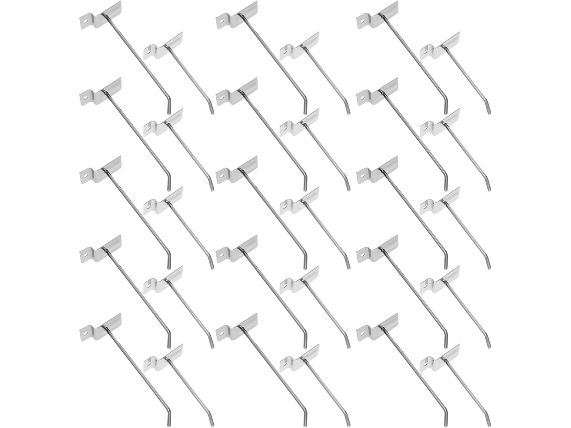Stobaza Conjunto De 40-ganchos Metálicos Painel Perfurado, 20x 10cm E 15cm, Suportes Resistentes Prateleiras