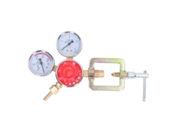 Kit De Válvula Reguladora De Pressão De Acetileno Laxiscreed Com Visor E Proteção Contra Retrocesso