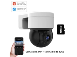 Câmera Ip Graffiti 1080p 2mp , Controlada por Aplicativo com Rastreamento Automático. MDUG (32gb)