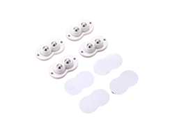 Conjunto De 4 Rodízios Para Proteção Móveis Com Rolamentos Esferas Aço Duplos, Funcionamento Suave E Silencioso Fácil