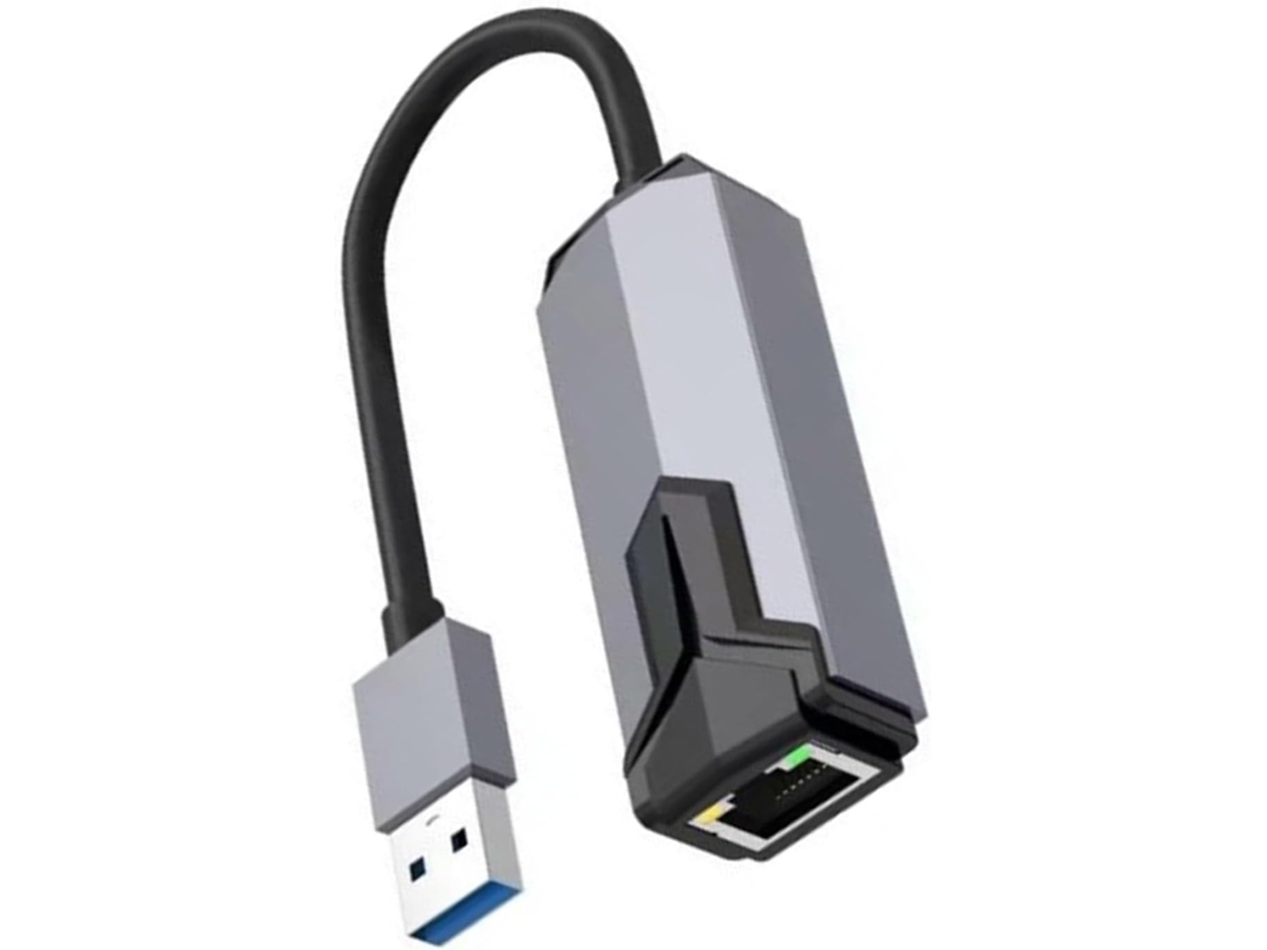 De Rede Ethernet Usb-c Para Rj45 2,5 Gbps (para Laptop) Jogos) Adaptador Rede