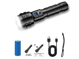 Lanternas de Alto Lúmen Recarregáveis Lanterna de Alto Lúmen Atualizada Lanterna Super Brilhante Led Lanternas Poderosas Pretas BISBISOUS VIGA EUROPE