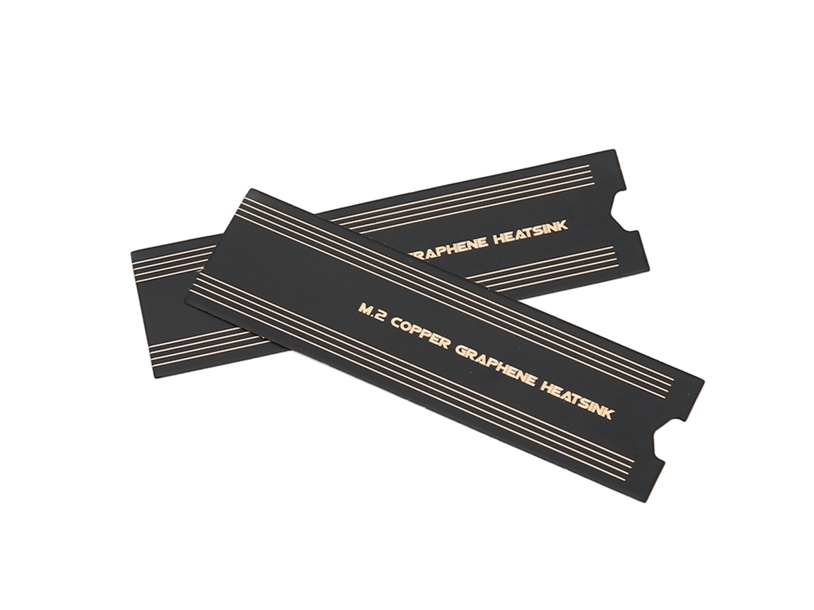 Dissipador De Calor De Grafeno M.2 Ssd De Cobre Nvme Para Resfriamento Rápido Para Notebook Pc 2 Unidades