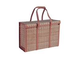 Cesta de Piquenique Trançada com Alça, Dobrável, para Frutas, Compras e Alimentos. GOKOCO