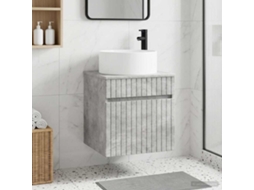 Vidaxl Vanidade De Pia De Parede Cinzento Cimento 49 X 44,5 X 65,5 Cm