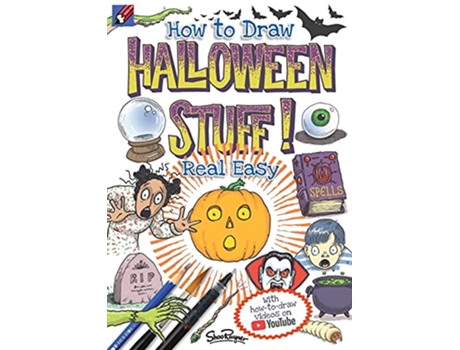 Livro How to Draw Halloween Stuff Real Easy de Shoo Rayner (Inglês)