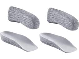 2 Pares De Palmilhas Elevação Calcanhar Com Amortecimento Invisível Para Sapatos