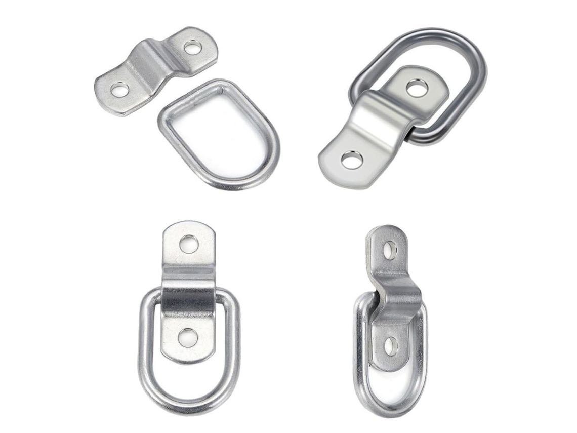 Set Of 8 Aneis De Amarração Peças Para Reboque En Aço Desativado
