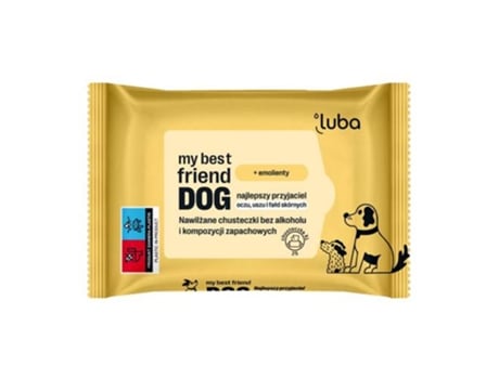 Meu Melhor Amigo Dog Lenços Umedecidos Para Cuidado De Áreas Sensíveis, 25 Unidades. Luba